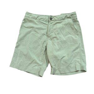 Faherty All Day Shorts Green 8" Medium Lightweight Casual Outdoor Summer